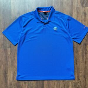 Columbia Florida Gators Polo Shirt Men’s XL Blue Performance Golf